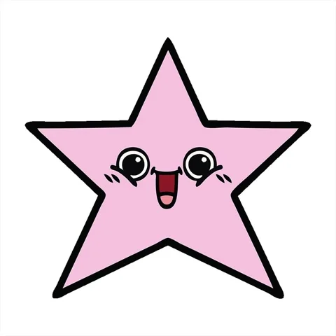 A simple looping animated cute cartoon of a star fish Stock Footage 312957430