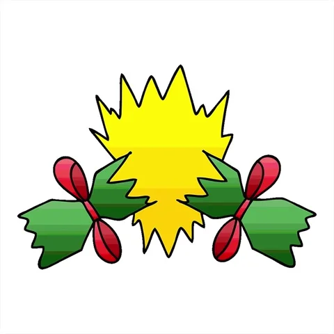 A simple looping animated gradient shaded quirky cartoon pulled cracker Stock Footage 312975611