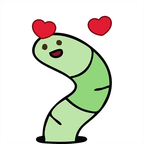 A simple looping animated hand drawn quirky cartoon snake Stock Footage 312950700