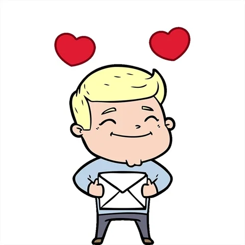 A simple looping animated happy cartoon man with parcel 動画素材 312960919