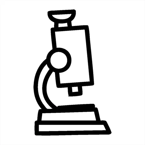 A simple looping animated microscope and slide symbol icon Stock Footage 312991880