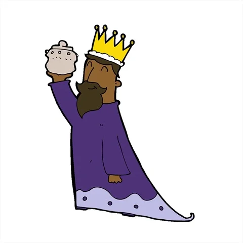 A simple looping animated one of the three wise men Stock Footage 312968978