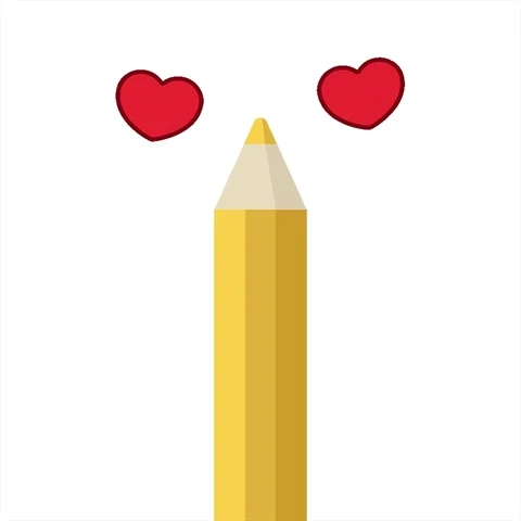 A simple looping animated orange coloring pencil graphic vector illustratio.. Video stock 312994132