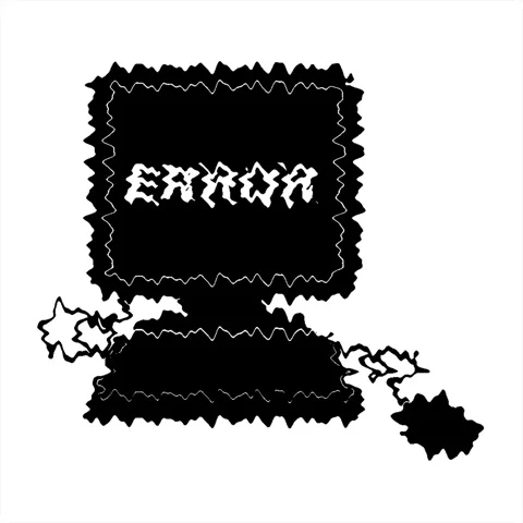 A simple looping animated vector illustration of a computer error icon Stock Footage 312968588