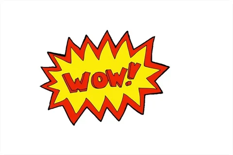 A simple looping animated wow text 스톡 동영상 312994499