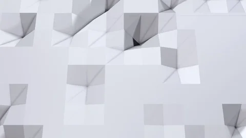 Simple low poly 3D surface as high tech background. Soft geometric low poly Stock Footage 79908025