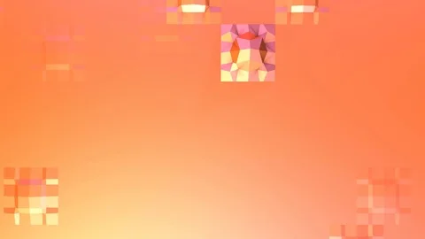 Simple low poly 3D surface as sci-fi background. Soft geometric low poly motion Stock Footage