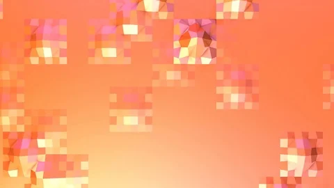 Simple low poly 3D surface as surreal terrain. Soft geometric low poly motion Stock Footage