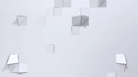 Simple low poly 3D surface as cartoon game background. Soft geometric low poly Stock Footage