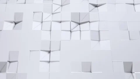 Simple low poly 3D surface as dream background. Soft geometric low poly Stock Footage