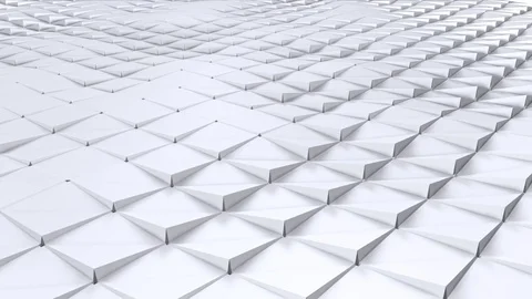 Simple low poly 3D wavy surface as simple background. Soft geometric low poly Stock Footage