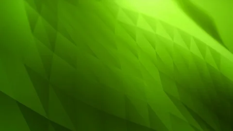Simple low poly animation. Geometric minimalistic polygonal green pattern. Stock Footage 124020265
