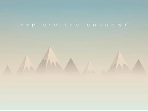 Simple low poly mountains landscape vector background. Polygonal triangles shape Stock Illustration