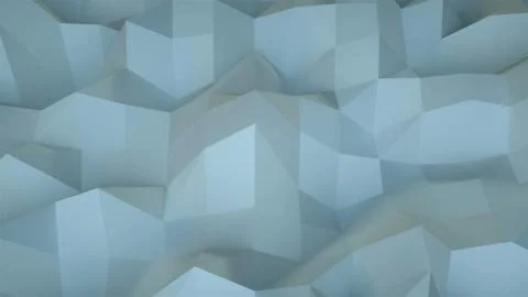 Simple low polygonal surface, computer generated modern abstract background, 3d Stock Illustration