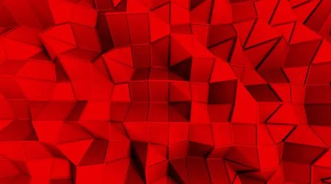 Simple low polygonal surface with edges, computer generated modern abstract Stock Illustration