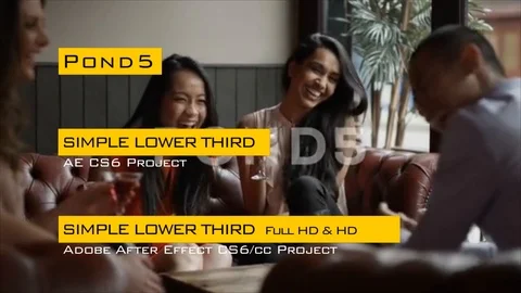 Simple Lower Third Stock After Effects