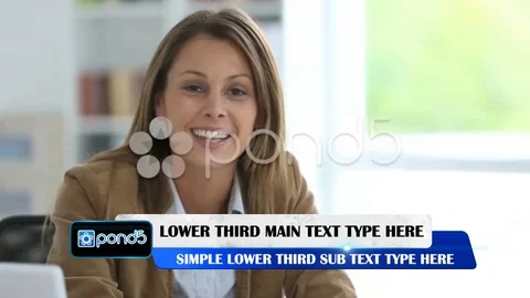 Simple Lower Third Stock After Effects