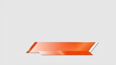 Simple Lower Third, Alpha Channel Loop Stock Footage 202628736