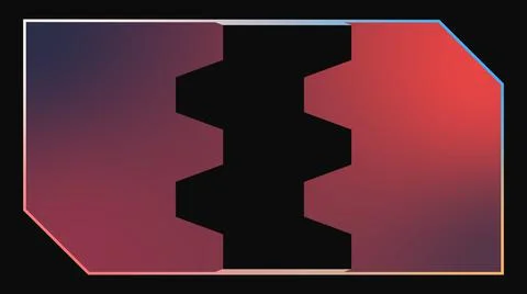 Simple lower third design element animated. Elegant video intro, l3rd, news i Stock Illustration