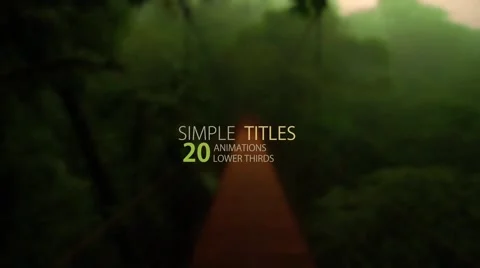 Simple lower thirds v1 Stock After Effects