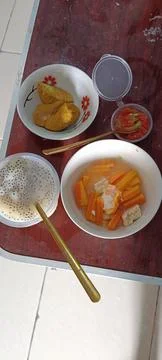 Simple lunch ready to eat Stock Photos