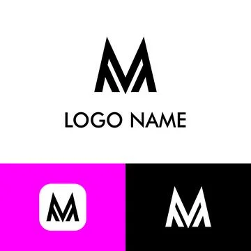 Simple M logo art. イラスト素材