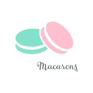 Simple macarons icon Illustrazione stock