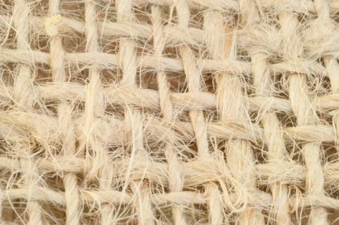 Simple macro of jute bakground in studio Foto stock