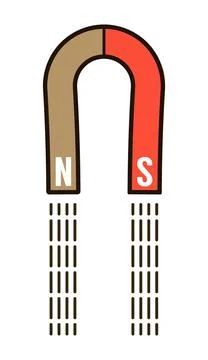 Simple Magnet Vector Illustration Stock Illustration