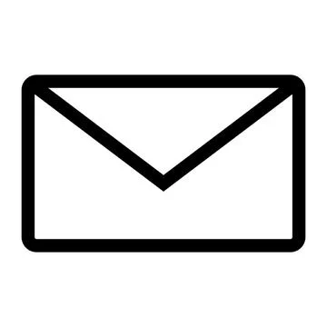 Simple mail icon. Flat design vector. Stock Illustration