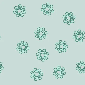 Simple maintenance line vector seamless pattern Stock-Illustration