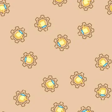 Simple maintenance vector seamless pattern イラスト素材