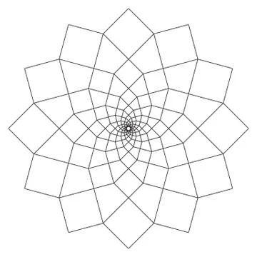 Simple Mandala Shape for Coloring. Vector Mandala. Floral. Flower. Oriental. Stock Illustration