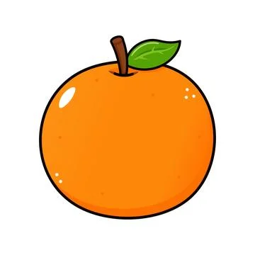 Simple Mandarin Orange Fruit Illustration Иллюстрация