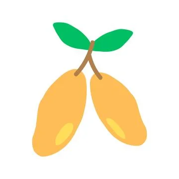 Simple mango fruit icon design Stock Illustration