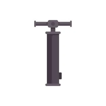 Simple manual air pump with handle for inflating objects Illustrazione stock