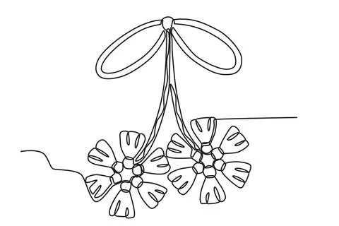 A simple Martisor of strings Stock Illustration