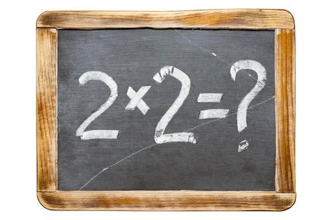 Simple math fr Foto stock