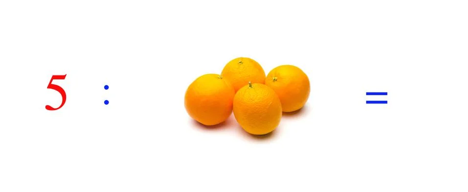 Simple math problems and mathematical and arithmetic calculation Stock Photos