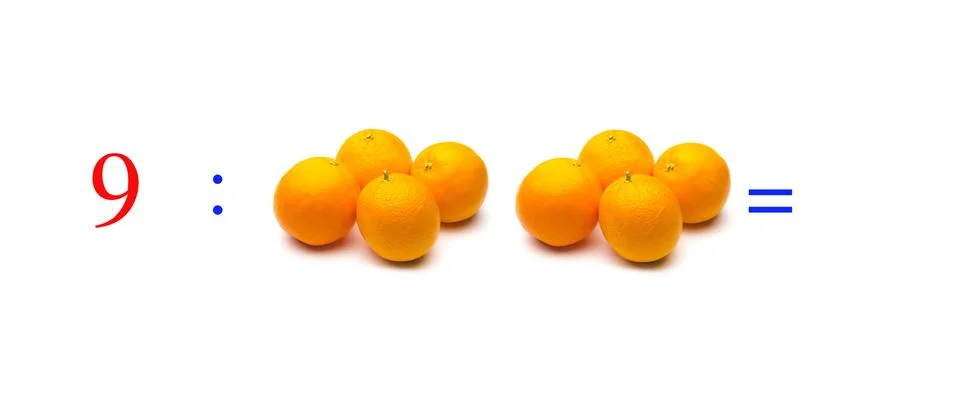 Simple math problems and mathematical and arithmetic calculation Stock Photos