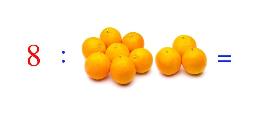 Simple math problems and mathematical and arithmetic calculation Stock Photos