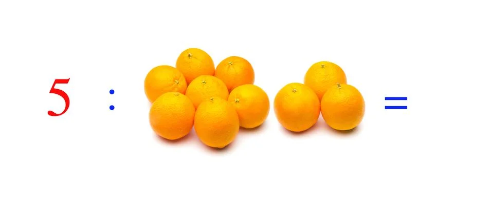 Simple math problems and mathematical and arithmetic calculation Stock Photos