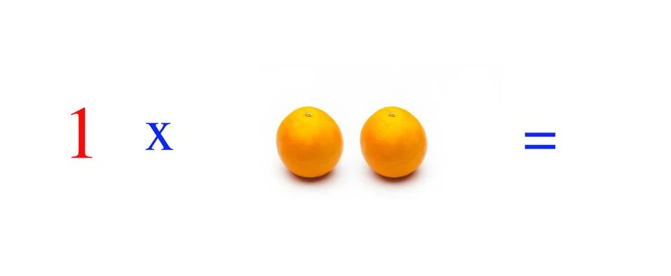 Simple math problems and mathematical and arithmetic calculation Stock Photos