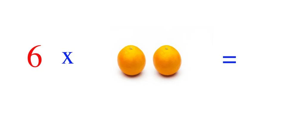 Simple math problems and mathematical and arithmetic calculation Stock Photos