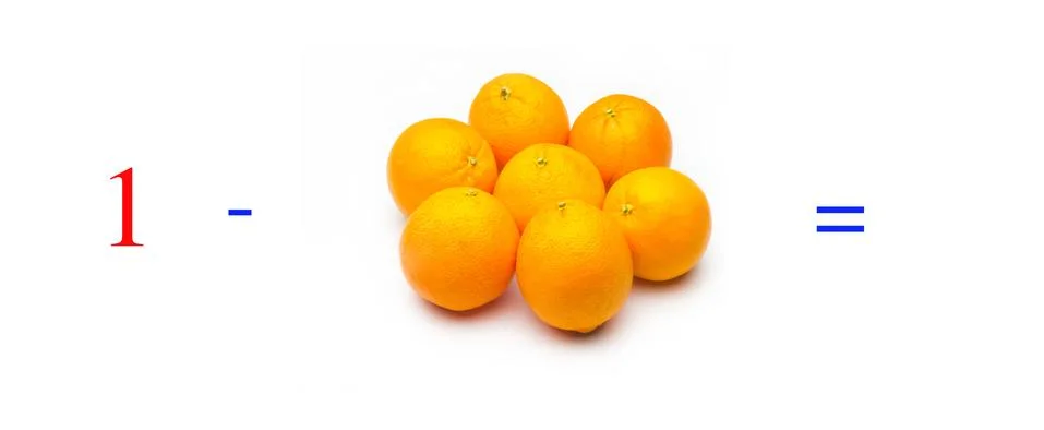 Simple math problems and mathematical and arithmetic calculation Stock Photos