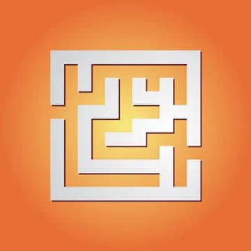 Simple maze Stock Illustration