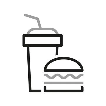 Simple of Meal Related Vector Line Icons. Contains such Icons as Fruit Basket Stock Illustration