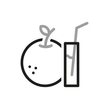 Simple of Meal Related Vector Line Icons. Contains such Icons as Fruit Basket Stock Illustration