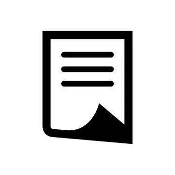 Simple memo and file icon. Vector. Stock Illustration