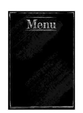 Simple Menu Blackboard vector design - Fully editable Illustrazione stock